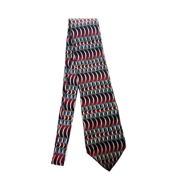 Bradley Scott‎ Silk Tie Multi-Colored Print Print Abstract USA - Picture 6 of 6
